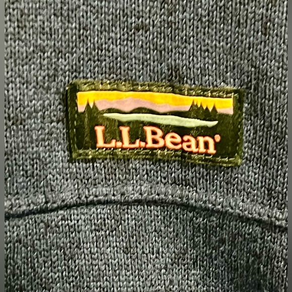 Men’s LL Bean Full Zip Fleece - Size Large - Blue - Picture 2 of 4